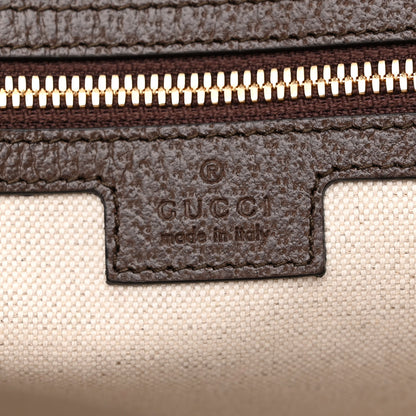 Gucci Monogram Jumbo GG Textured Dollar Calfskin Web Wristlet Messenger Bag Camel Ebony New Acero 6 of 10