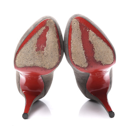 Christian Louboutin Suede Declic 120 Pumps 36 Elephant 6 of 10