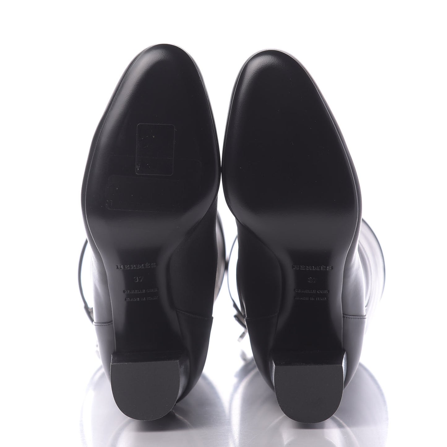 Heritage Calfskin Story Boots 37 Black