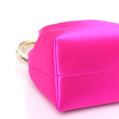 Jimmy Choo Satin Crystal Embellished Bon Bon Bag Fuchsia 7 of 9