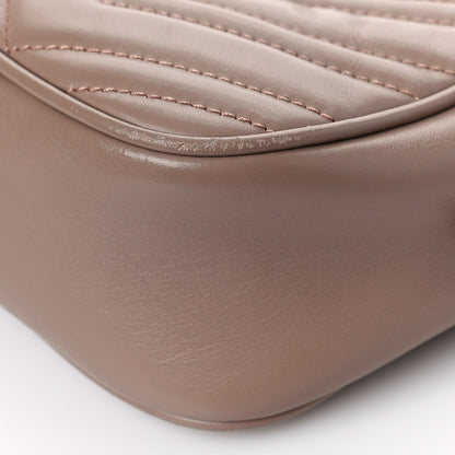 Gucci Calfskin Matelasse Small GG Marmont Chain Shoulder Bag Porcelain Rose 9 of 9