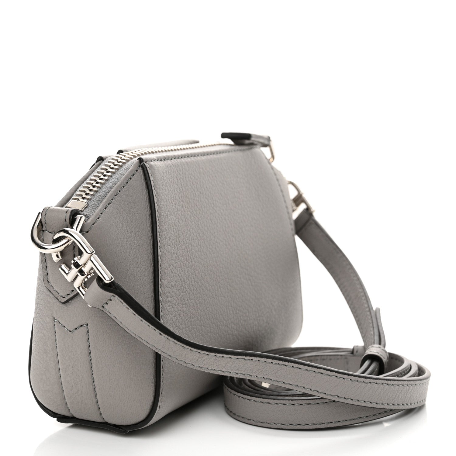 Givenchy Sugar Goatskin Nano Antigona Pearl Grey 3 of 10