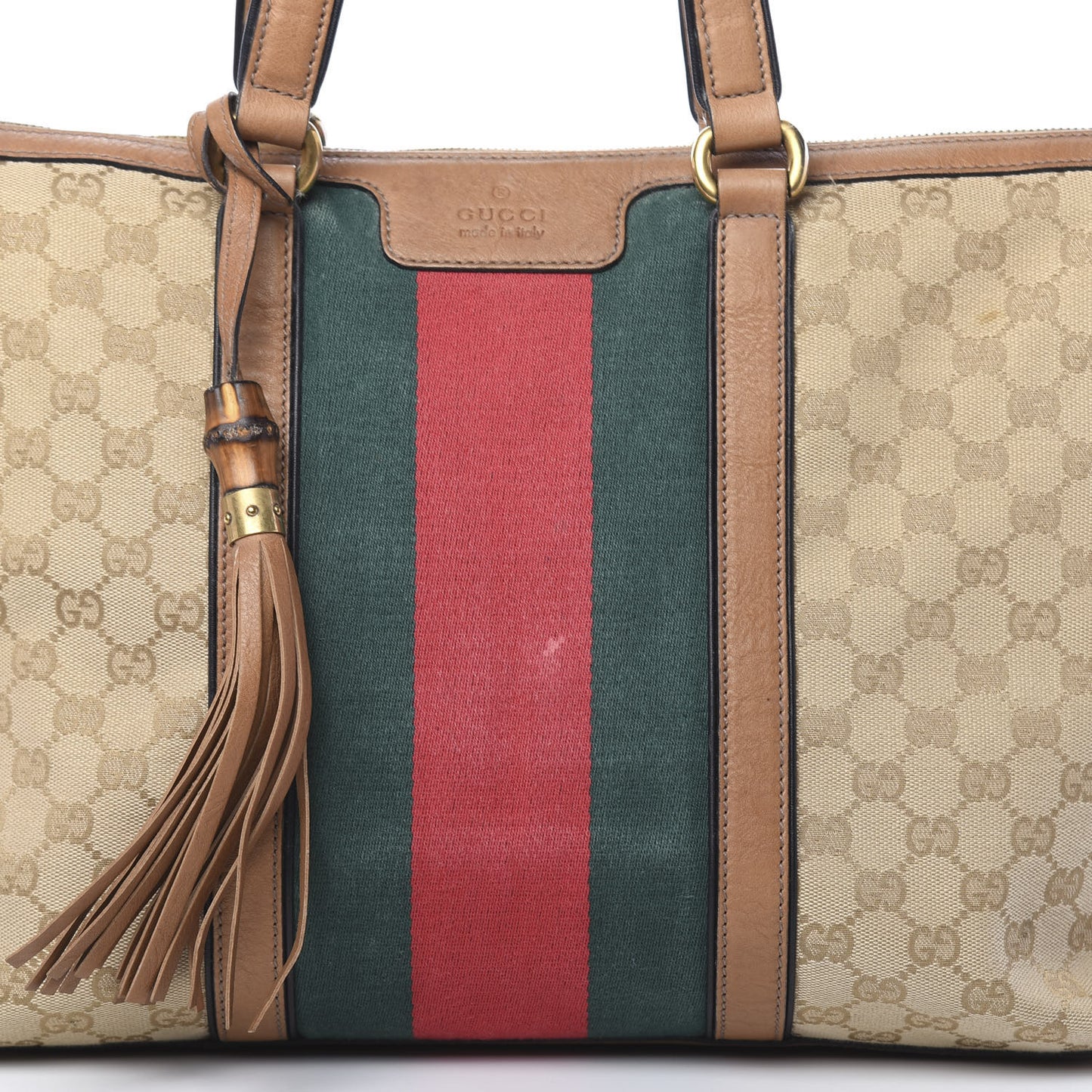 Monogram Web Medium Rania Top Handle Bag Sand