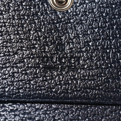 Gucci GG Supreme Monogram Textured Dollar Calfskin Web Ophidia Card Case Beige Blue 7 of 11