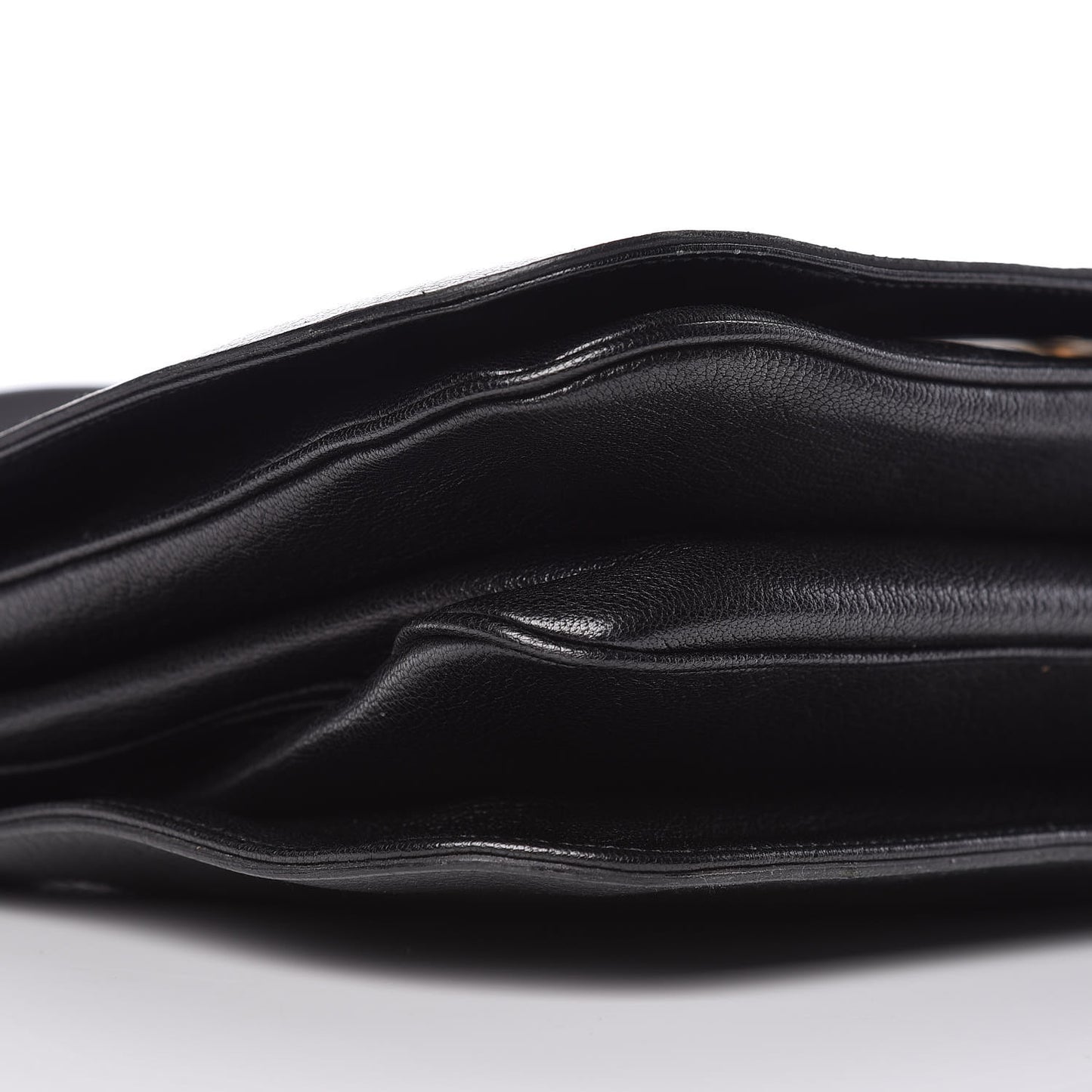 Calfskin Blondie Shoulder Flap Black