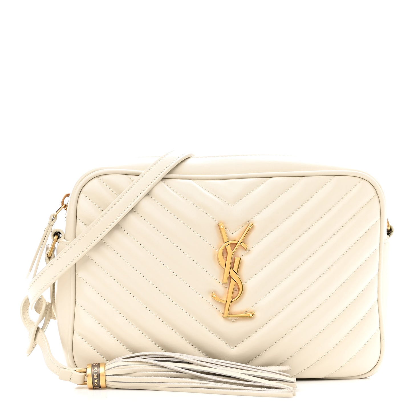 Calfskin Matelasse Monogram Lou Camera Bag Crema Soft