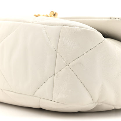 Chanel Lambskin Quilted Medium Chanel 19 Flap White 9 of 15