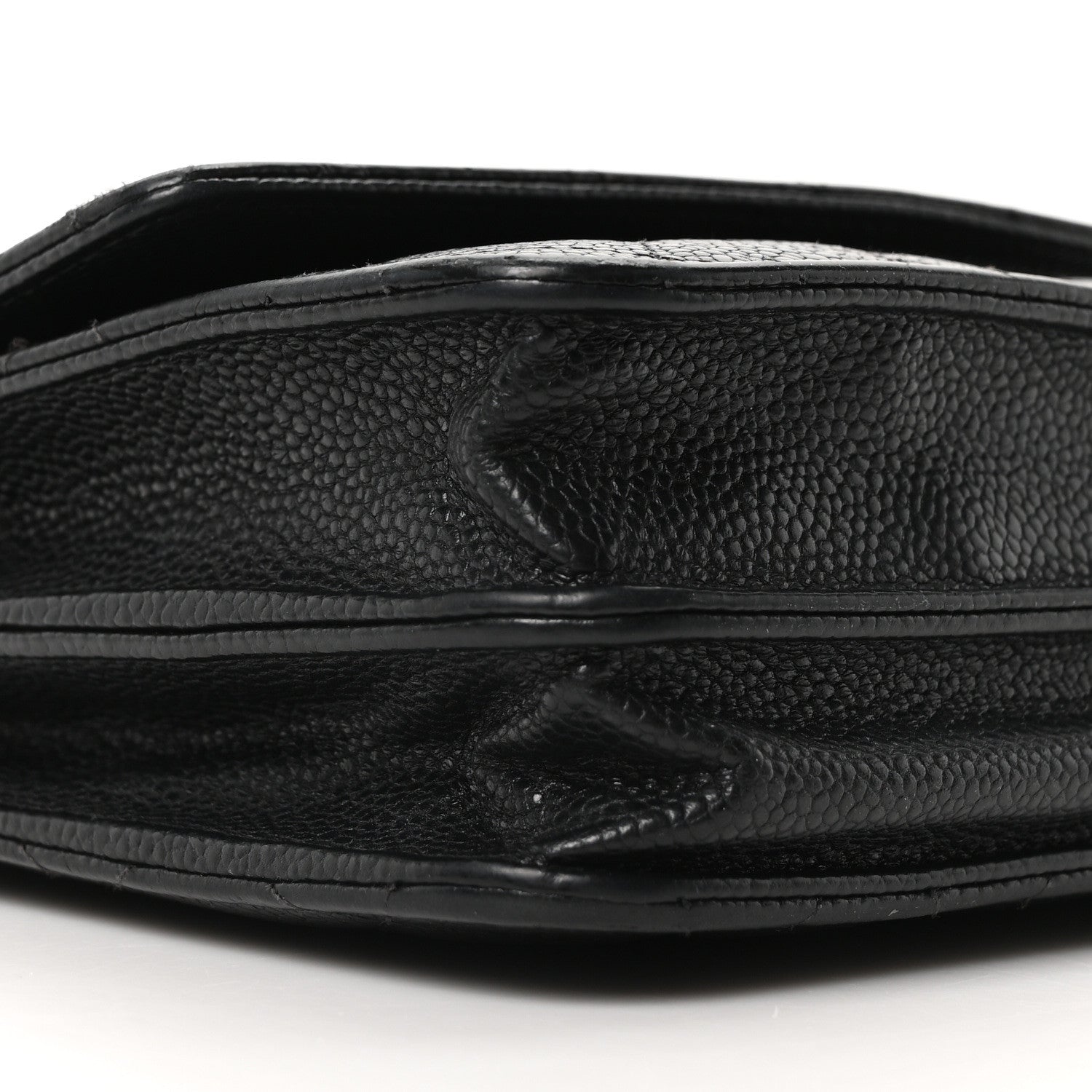 Chanel Caviar Quilted Square Wallet On Chain WOC Black 10 of 11