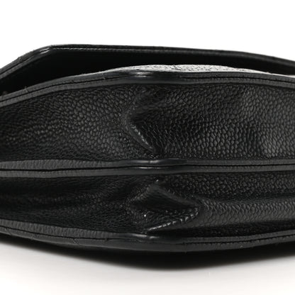 Chanel Caviar Quilted Square Wallet On Chain WOC Black 10 of 11