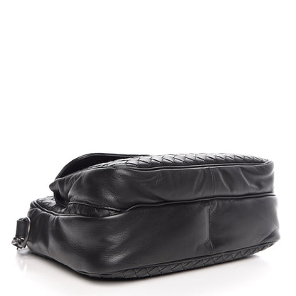 Bottega Veneta Nappa Intrecciato Crossbody Flap Bag Black 4 of 8