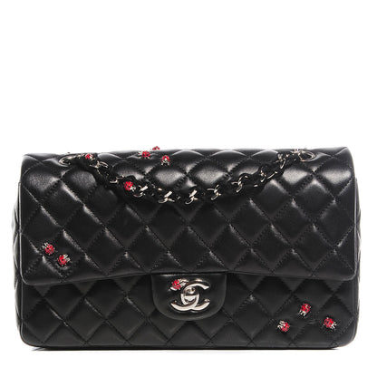 Chanel Lambskin Quilted Medium Ladybug Flap Black 1 of 9