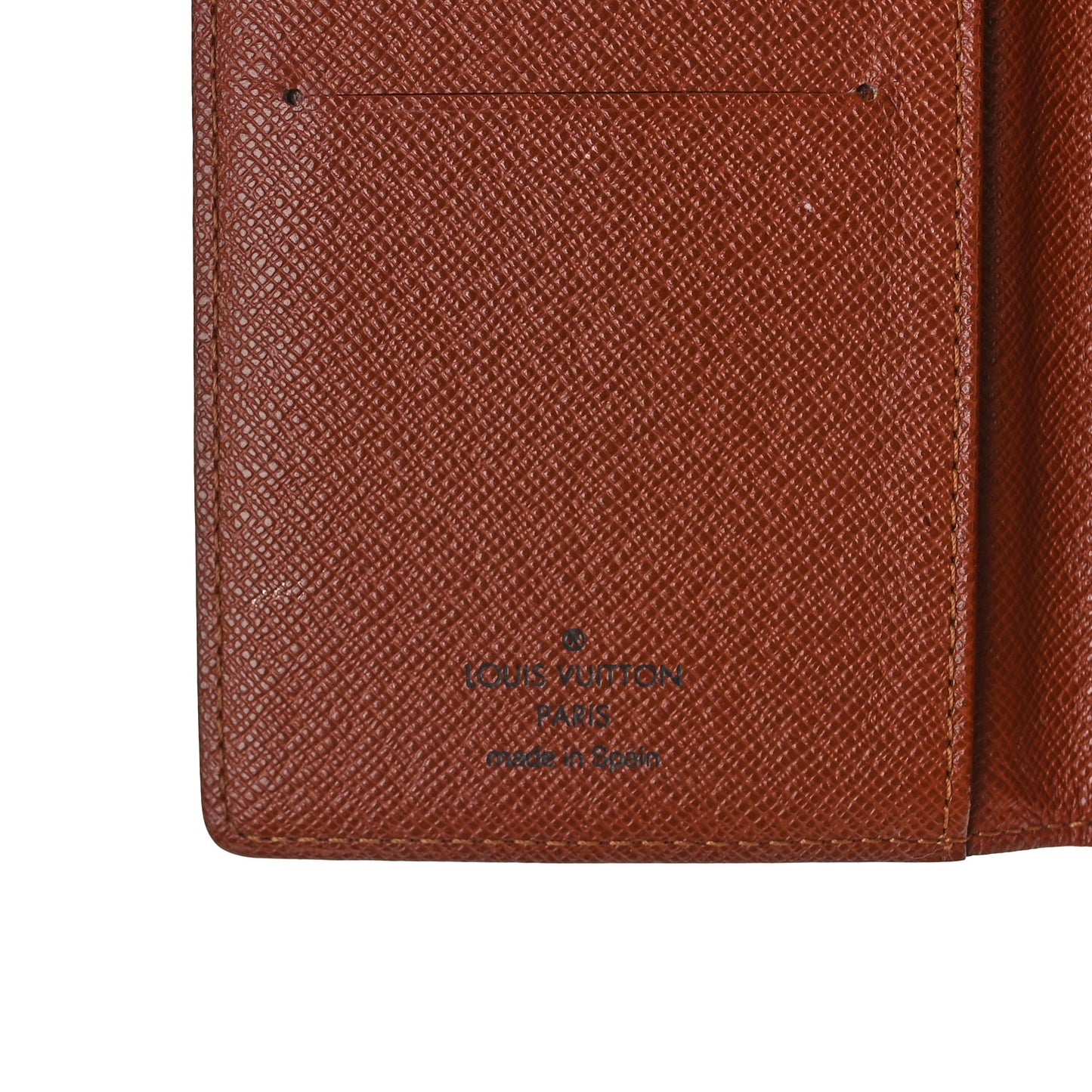 Monogram Simple Checkbook Holder Wallet Cover