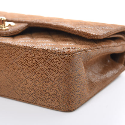 Chanel Iridescent Caviar Quilted Medium Double Flap Marron Clair 9 of 10