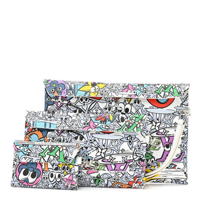 Louis Vuitton Monogram Comics Trio Envelope Pouch Multicolor 2 of 9