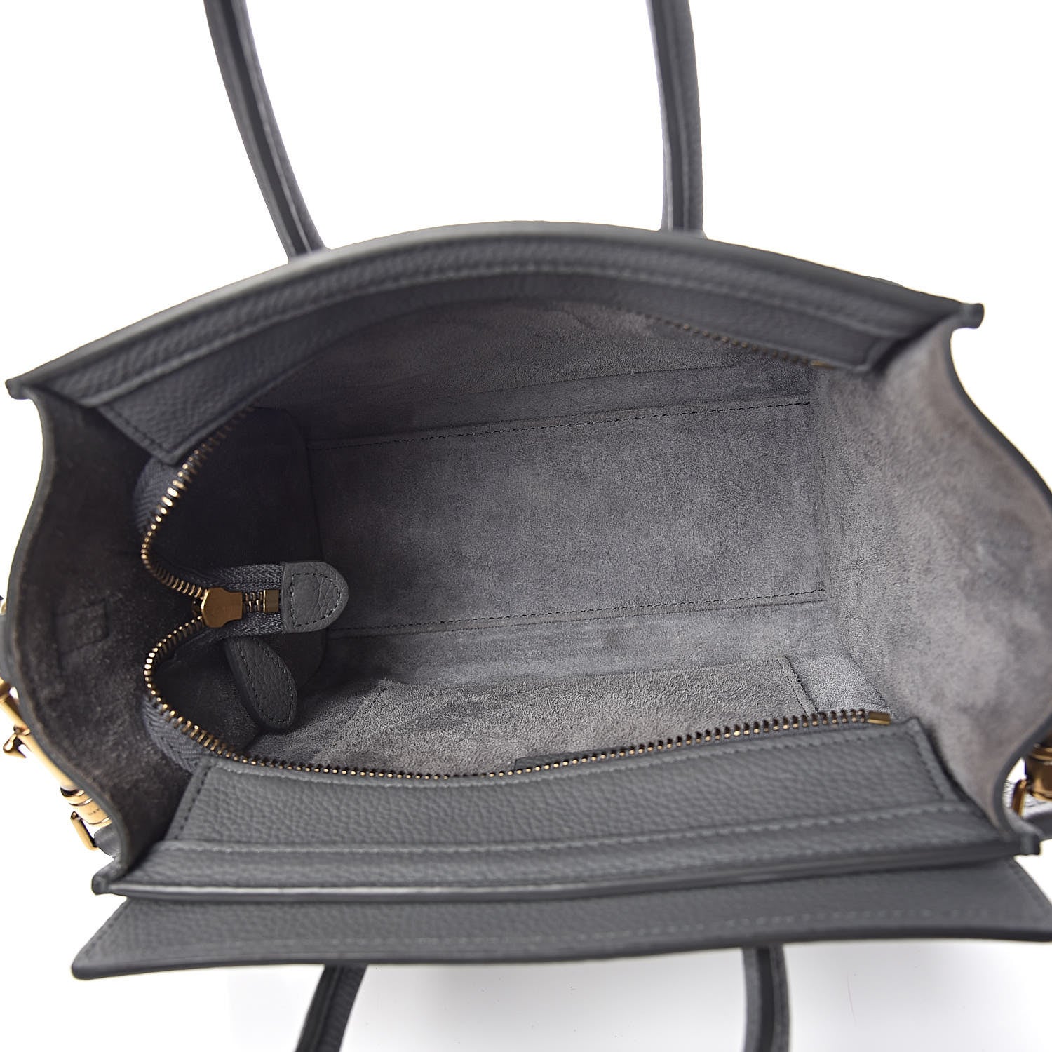 Celine Baby Drummed Calfskin Nano Luggage Kohl 5 of 11