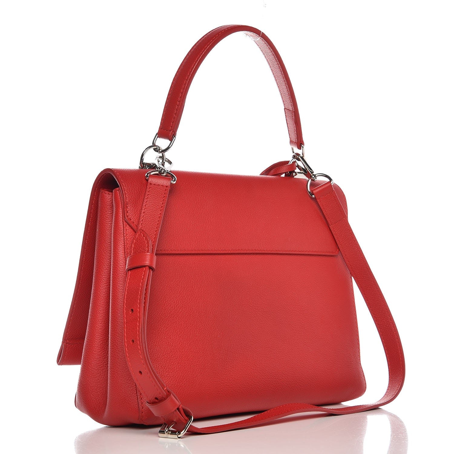 Louis Vuitton Soft Calfskin Lockme II Top Handle Rubis 3 of 10