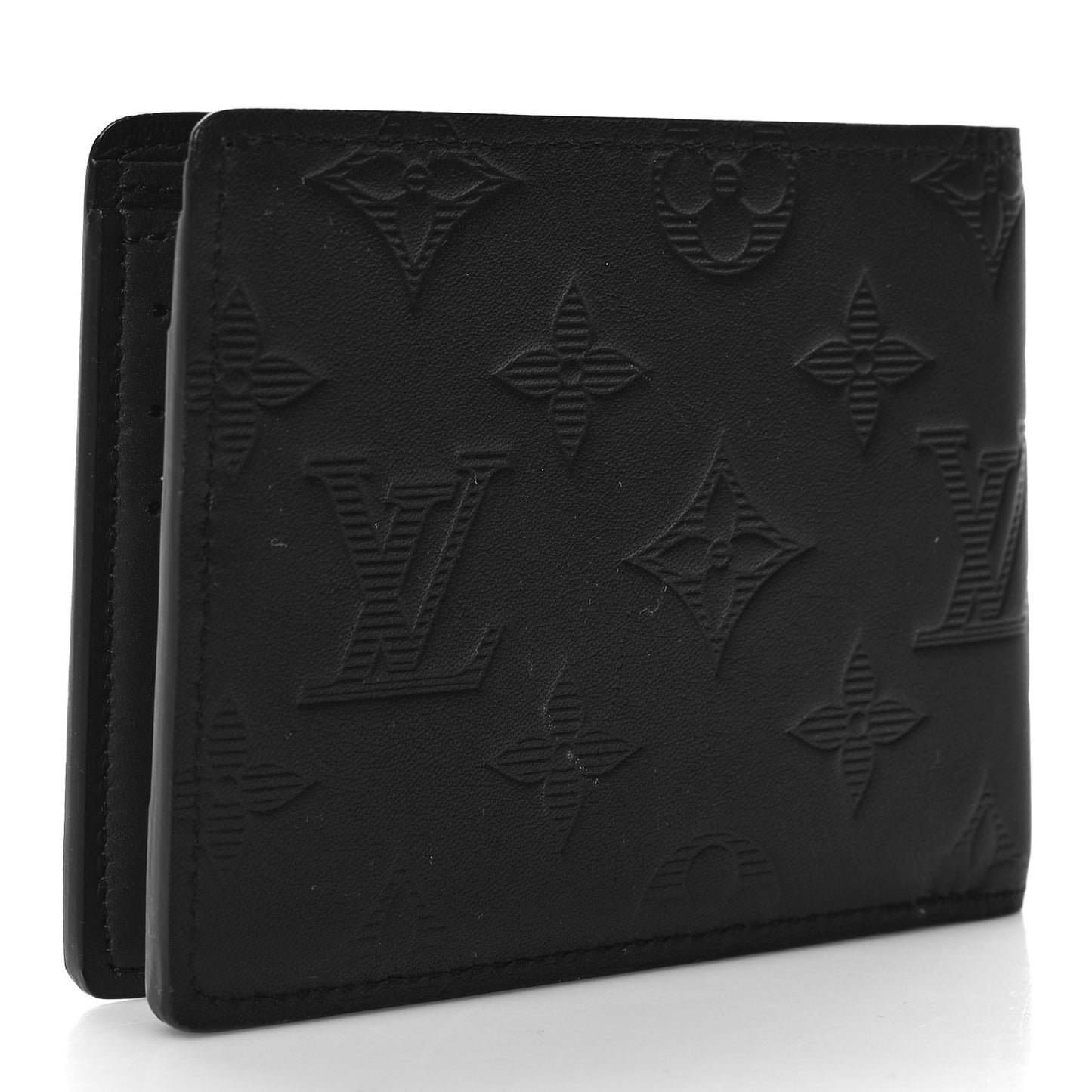 Calfskin Monogram Shadow Multiple Wallet Black