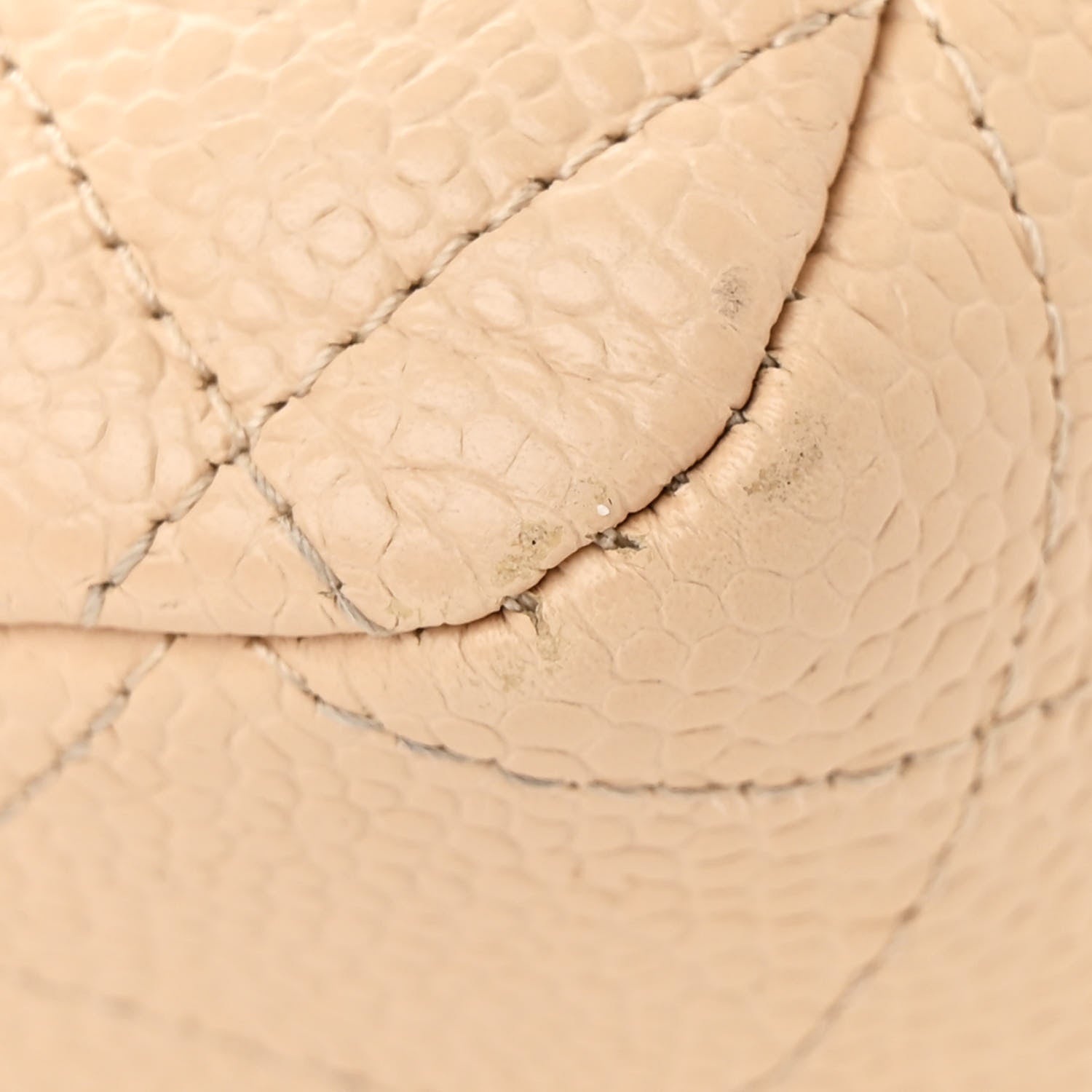 Chanel Caviar Quilted Medium Double Flap Beige 11 of 13