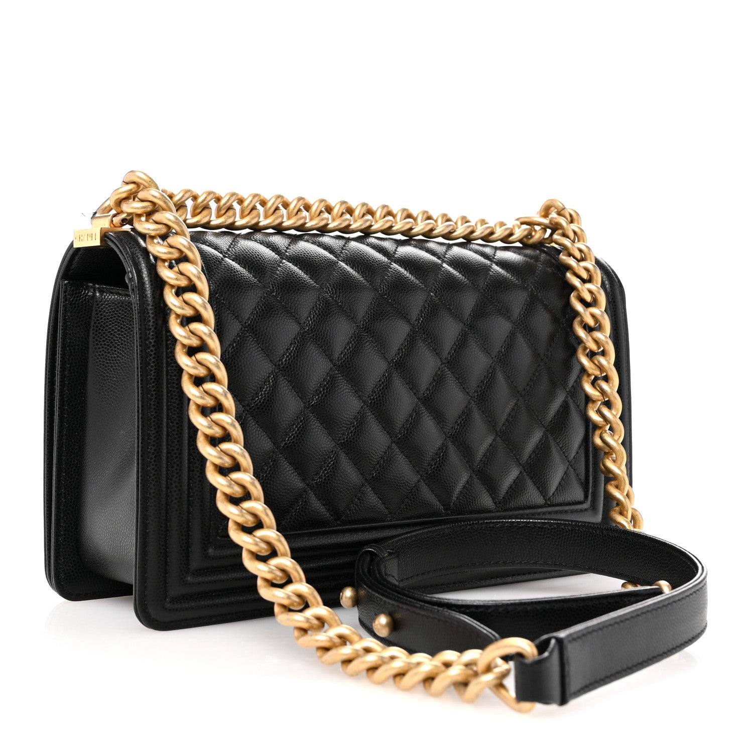 Chanel Caviar Quilted Medium Boy Flap Black 3 of 11