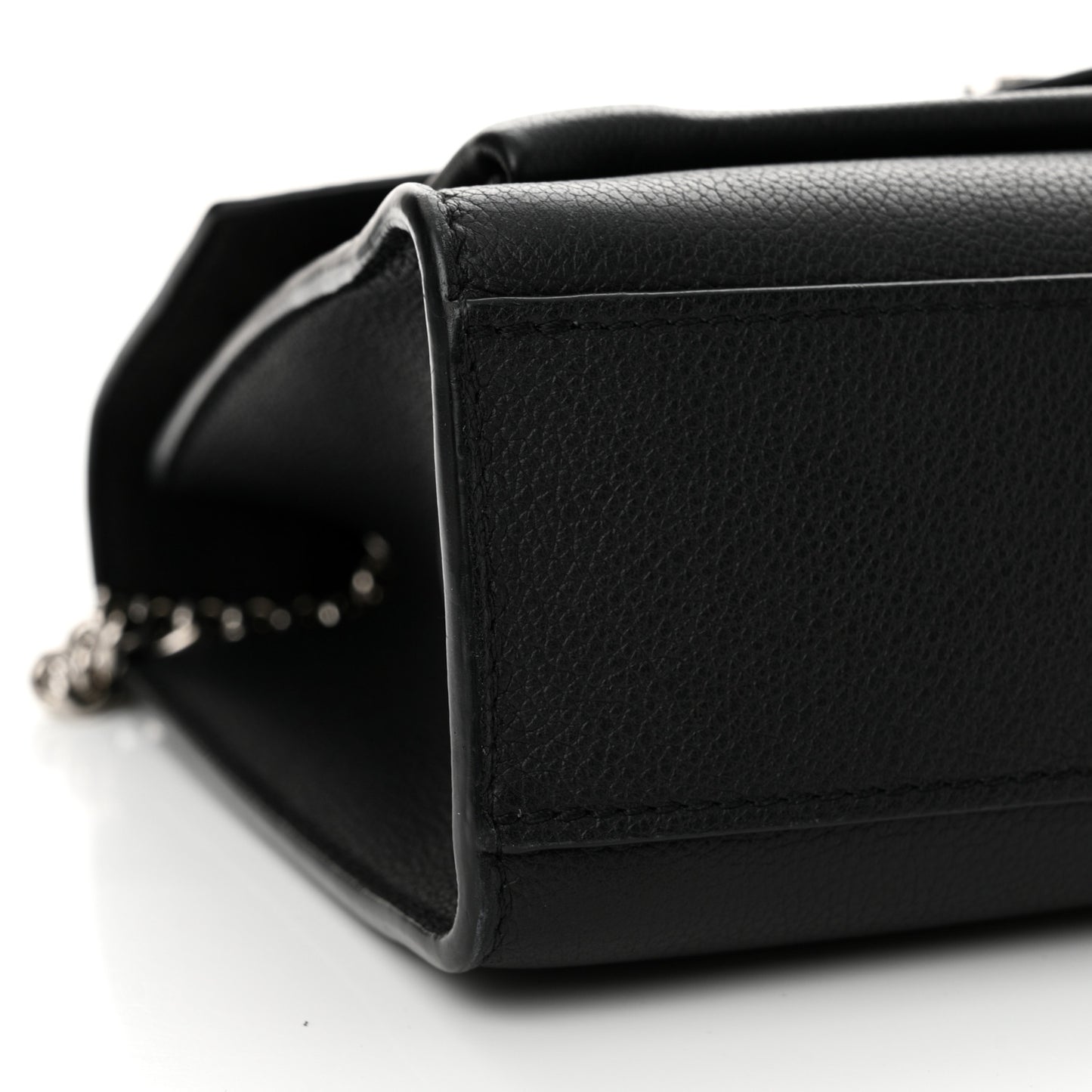 Soft Calfskin My Lockme Chain Bag BB Black