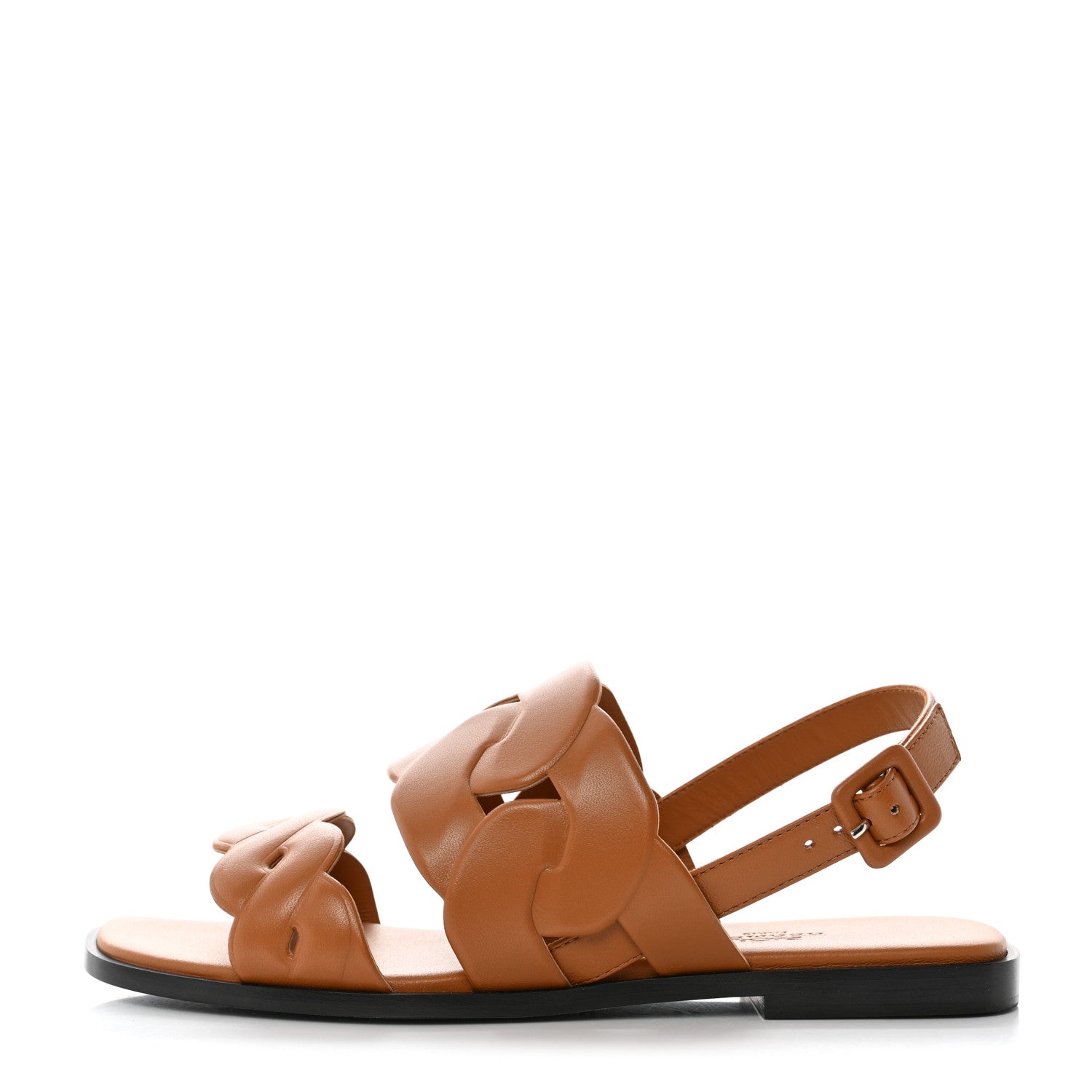 Hermes Nappa Womens Grace Sandals 37 Naturel 1 of 8