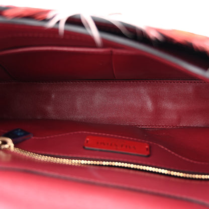Valentino Garavani Calfskin Piper Feather Joylock Flap Messenger Bag Red 5 of 11