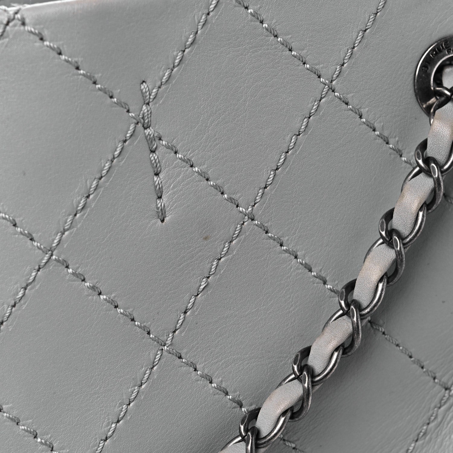 Chanel Grained Calfskin Small CC Pocket Tote Grey 18 of 18