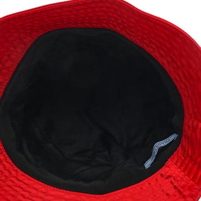 Prada Re-Nylon Metal Triangle Logo Womens Bucket Hat S Rosso 6 of 7