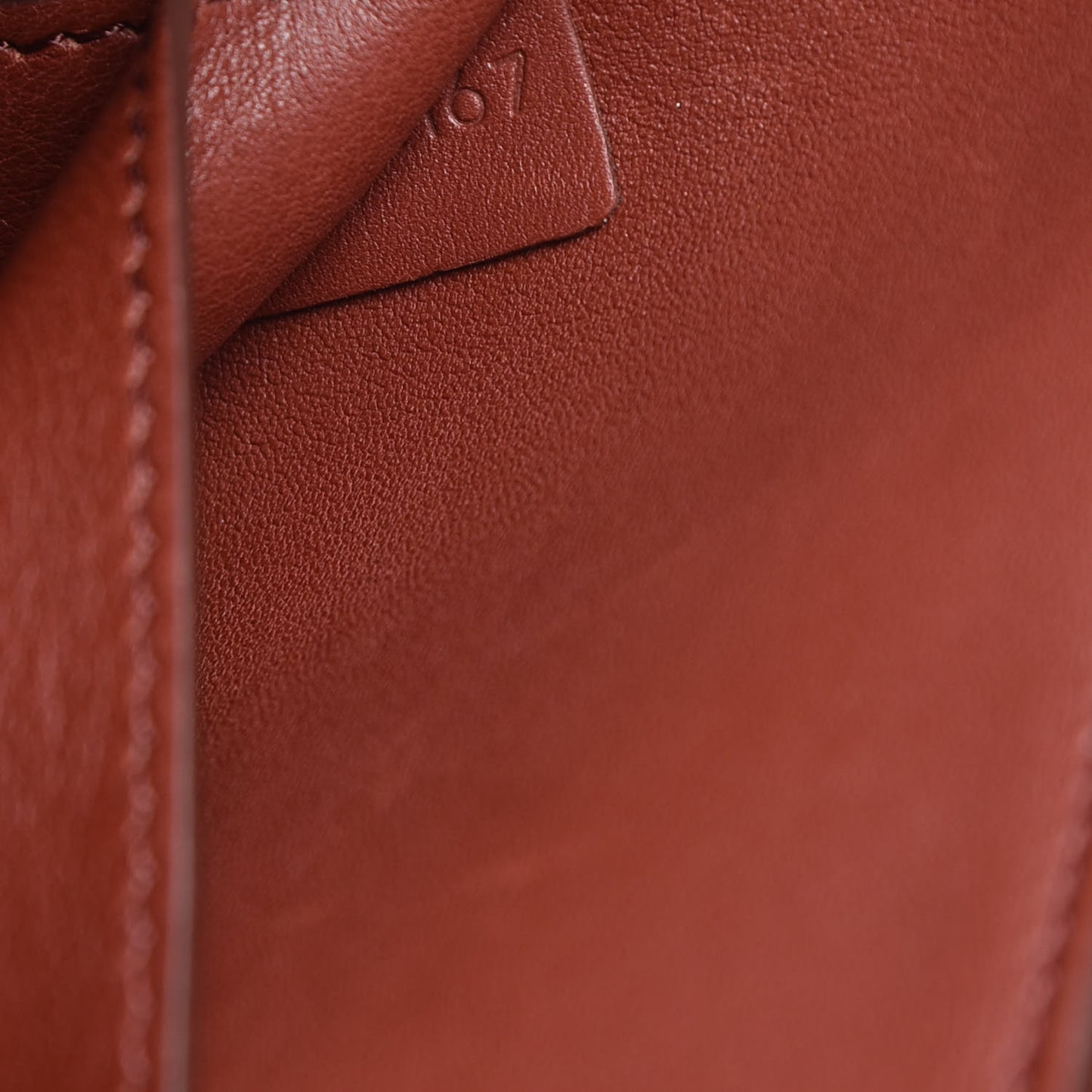Calfskin Medium Tri-Fold Bag Red Wood