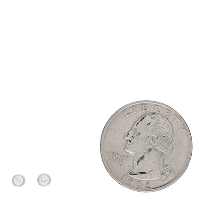 Tiffany Platinum Diamond .12ctw Elsa Peretti Diamonds By The Yard Earrings 2 of 5