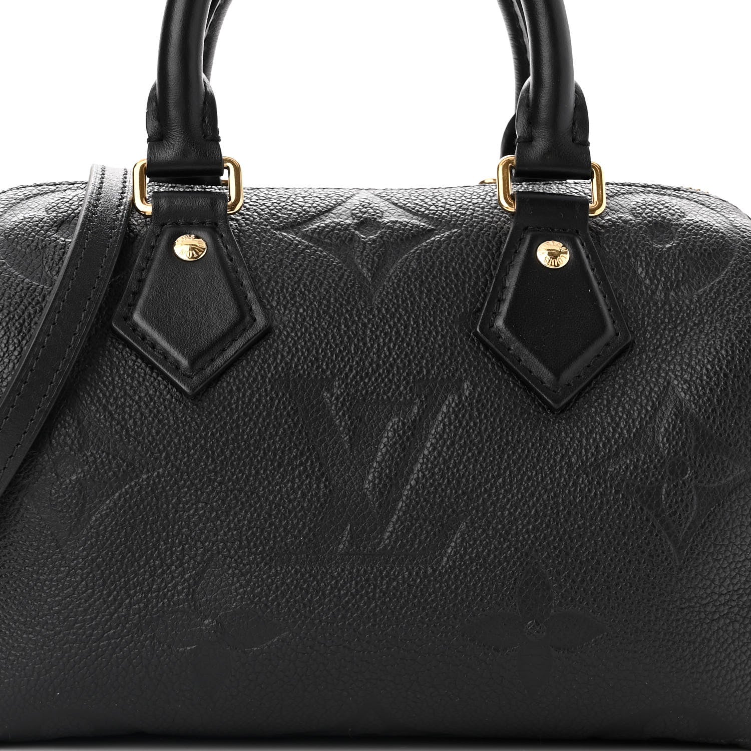 Louis Vuitton Empreinte Monogram Giant Speedy Bandouliere 20 Black 7 of 9