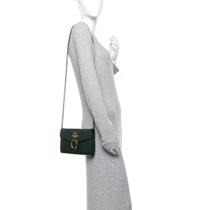 Gucci Calfskin Garden Dionysus Chain Wallet Emerald 2 of 13