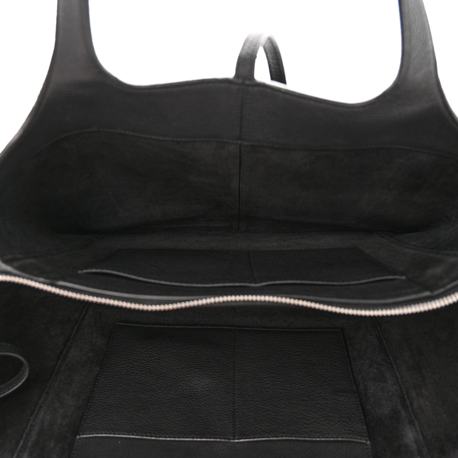 Celine Baby Grained Calfskin Medium Tri-Fold Bag Black 7 of 21