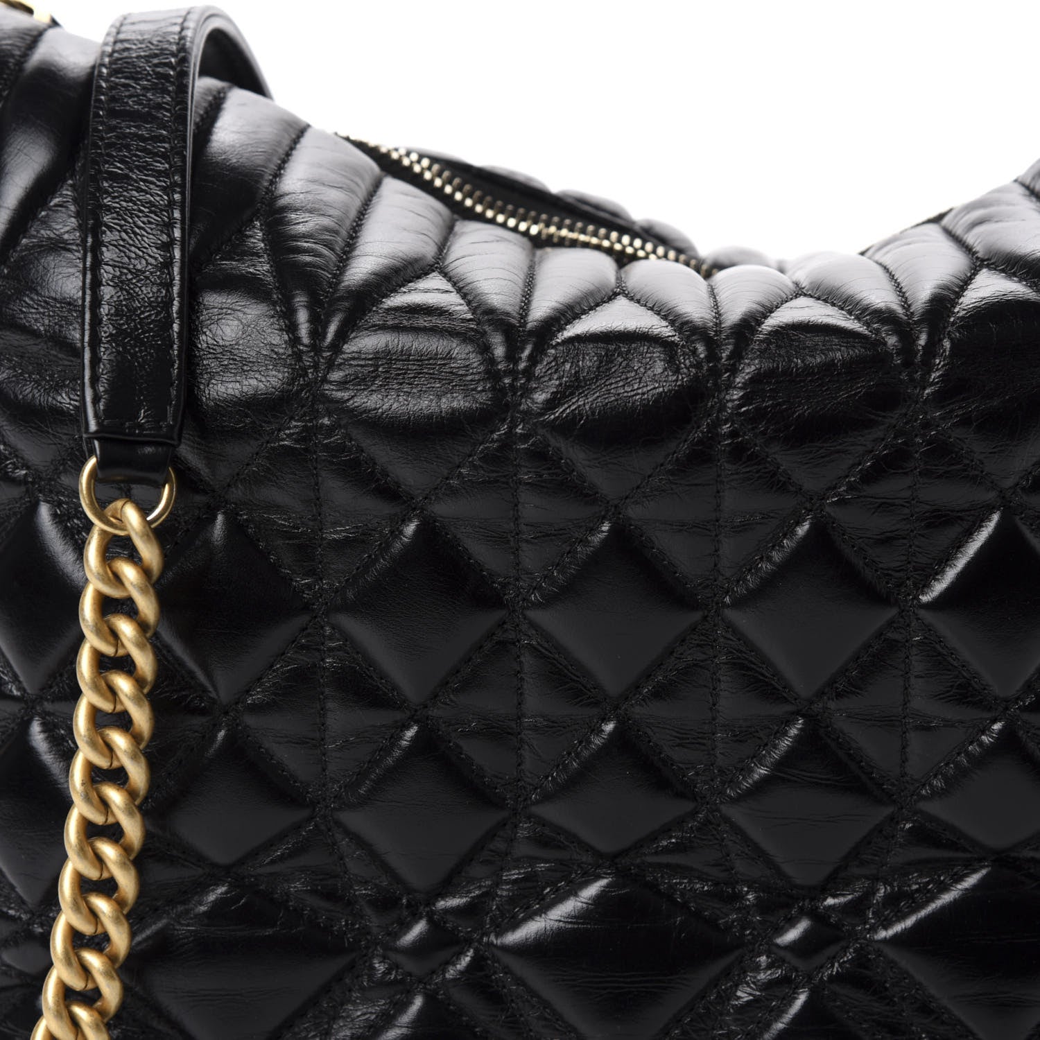 Chanel Glazed Calfskin Quilted State Of The Art Hobo Black 11 of 12