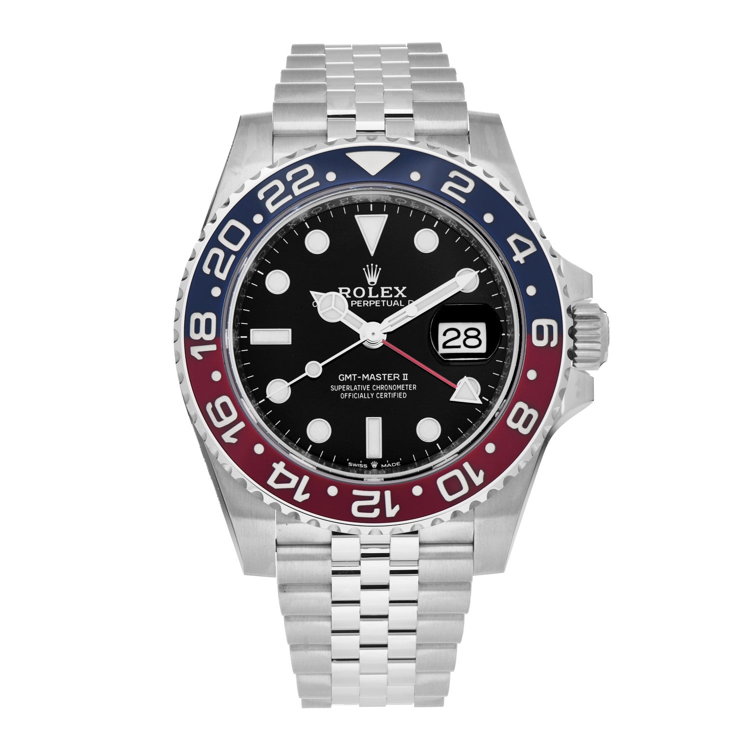 Rolex Stainless Steel 40mm Oyster Perpetual Date GMT Master Ⅱ Pepsi Watch 126710BLRO 1 of 5