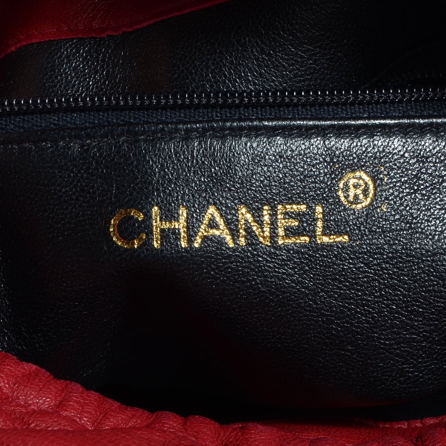 Lambskin Tassel Drawstring Pouch Bag Red