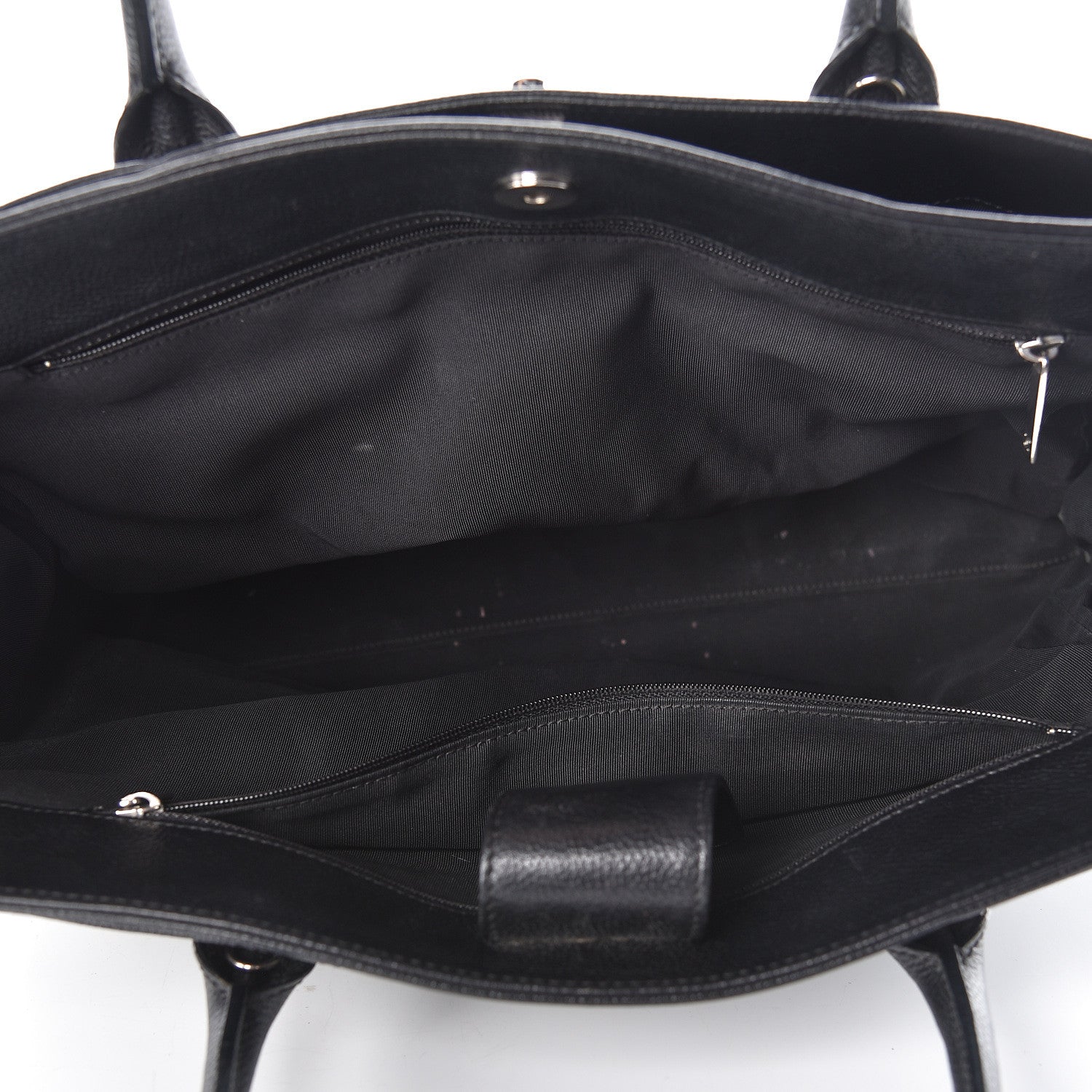 Chanel Calfskin Cerf Executive Shopper Tote Black 6 of 18