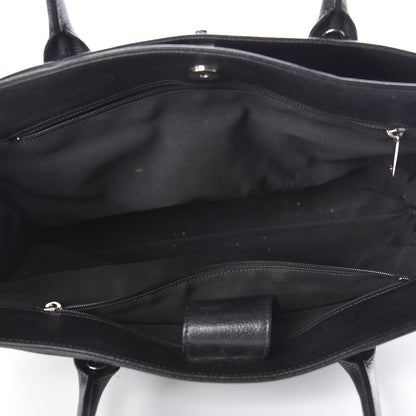 Chanel Calfskin Cerf Executive Shopper Tote Black 6 of 18