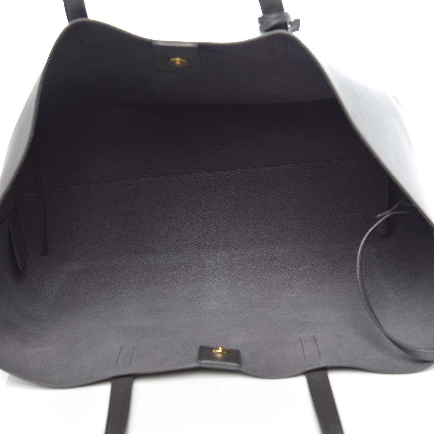 Calfskin Large Shopping Tote Asphalt