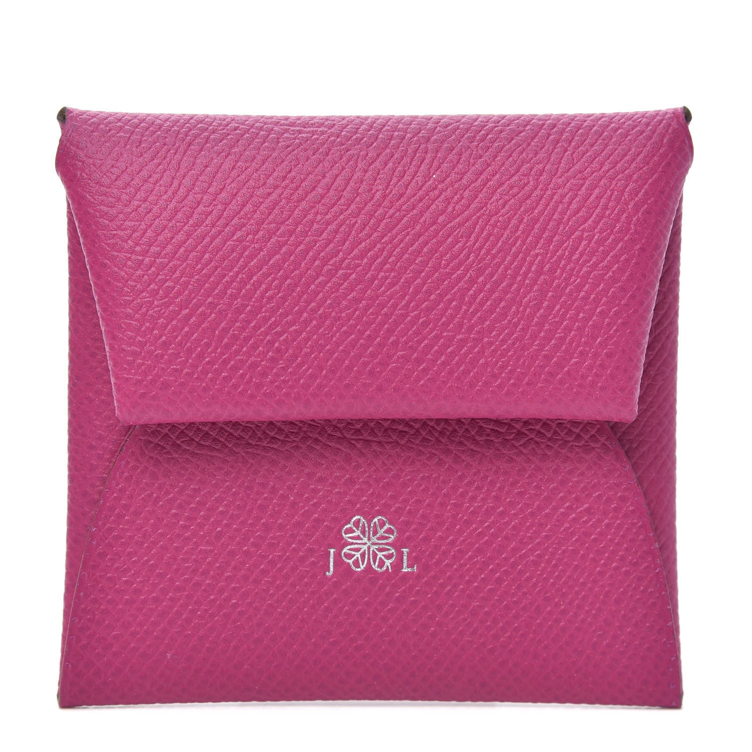 Hermes Epsom Horseshoe Verso Bastia Coin Purse Rose Pourpre Gold 1 of 7