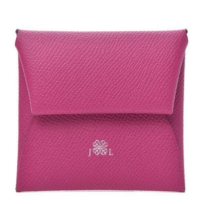 Hermes Epsom Horseshoe Verso Bastia Coin Purse Rose Pourpre Gold 1 of 7