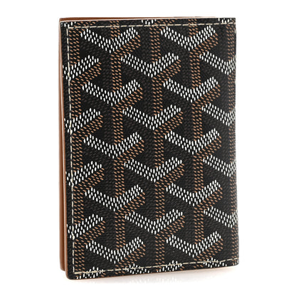 Goyard Goyardine Saint Marc Folding Card Case Black Gold 3 of 9