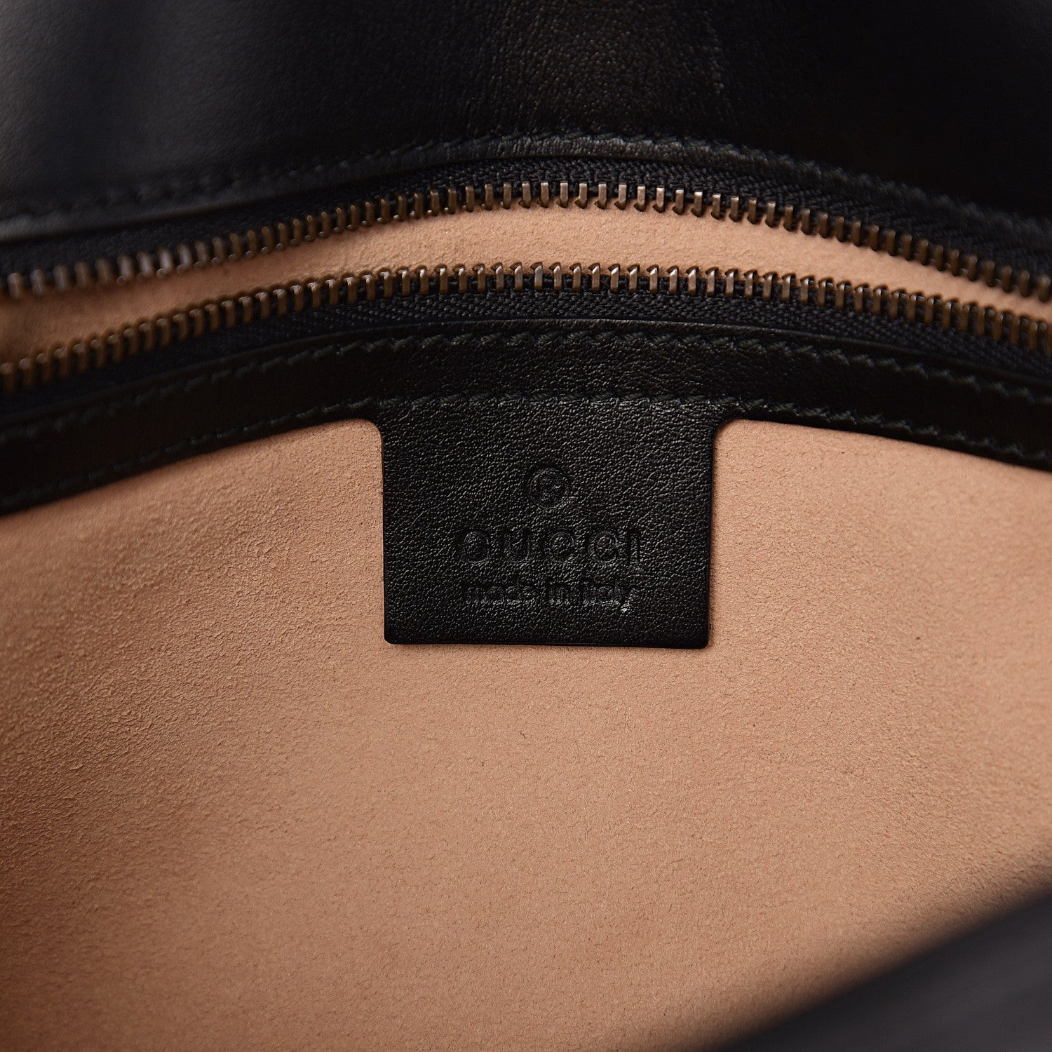 Gucci Calfskin Matelasse Small GG Marmont Shoulder Bag Black 5 of 9