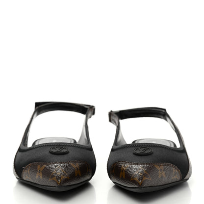 Louis Vuitton Patent Monogram Lambskin Archlight Flat Slingback Ballerina Flats 38.5 Black 2 of 9