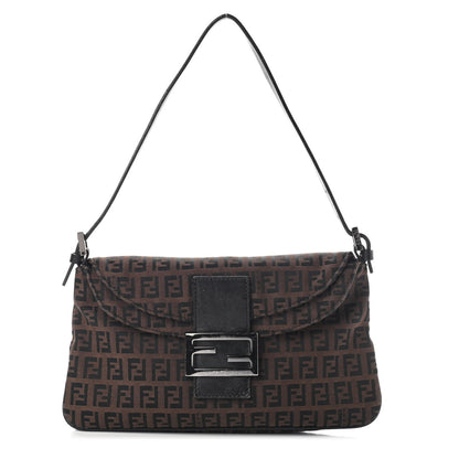 Fendi Zucchino Baguette Brown 2 of 18