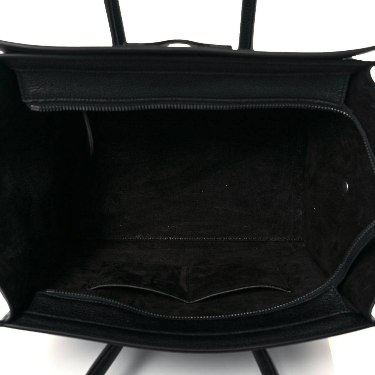 Celine Drummed Calfskin Mini Luggage Black 5 of 13