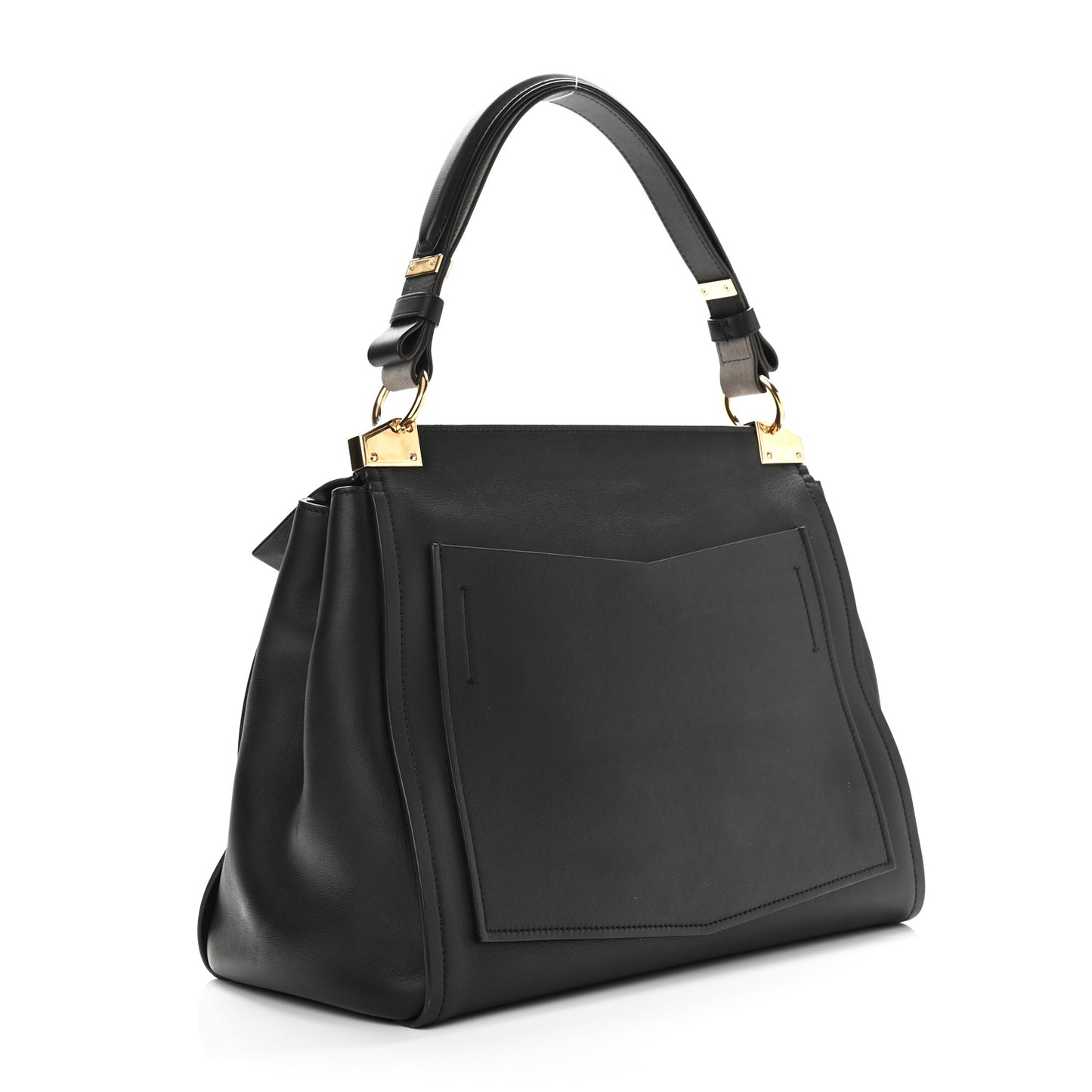 Calfskin Medium Mystic Shoulder Bag Black