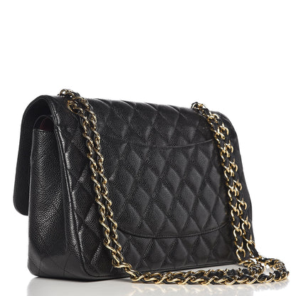 Chanel Caviar Quilted Jumbo Double Flap Black 4 of 11