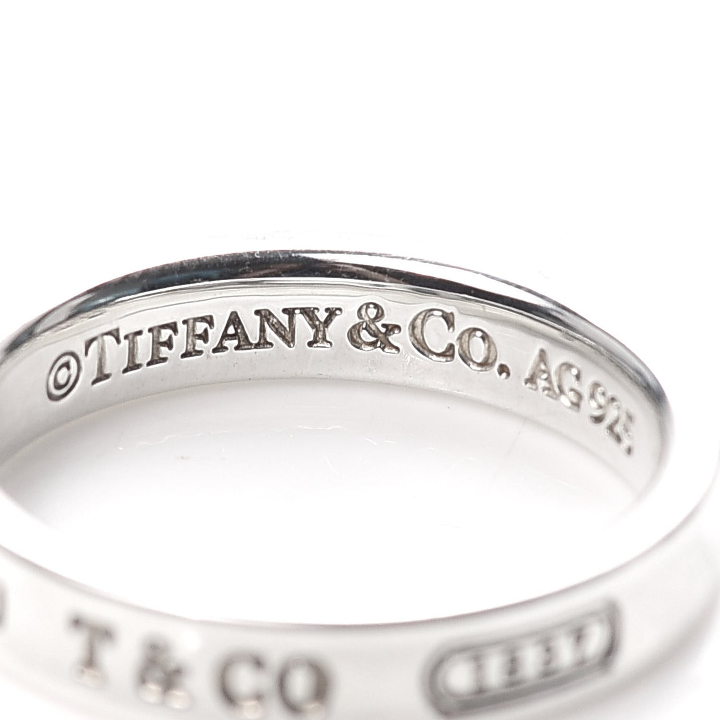 Sterling Silver Narrow 1837 Band Ring 54 7