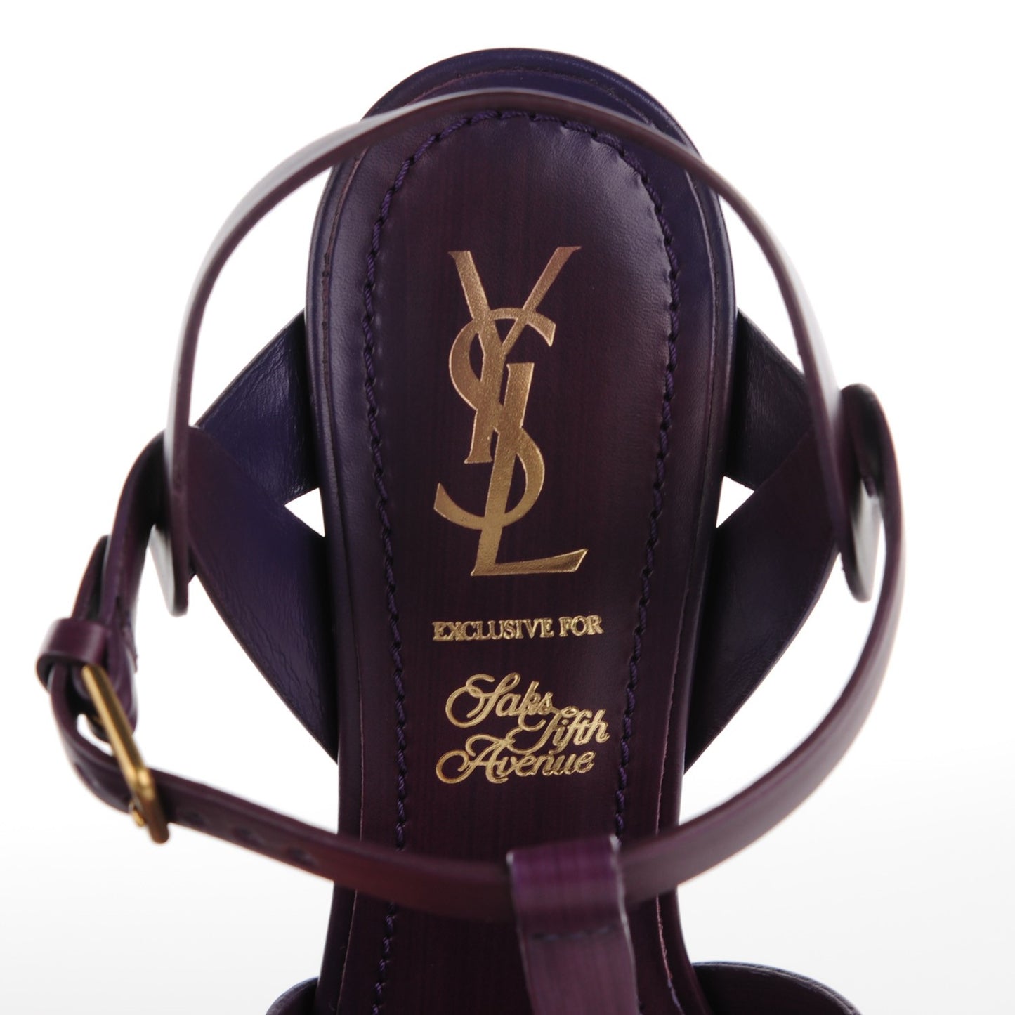 Calfskin Tribute 105 Platform Sandals 36.5 Lilac